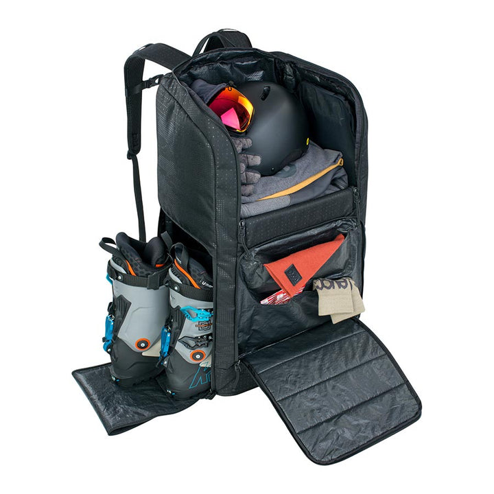 Large compartments of Black Evoc Gear Backpack