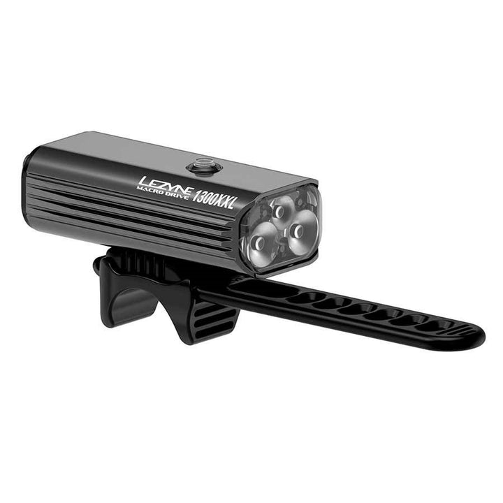 Black Lezyne Macro Drive 1300XXL Front Bicycle Light