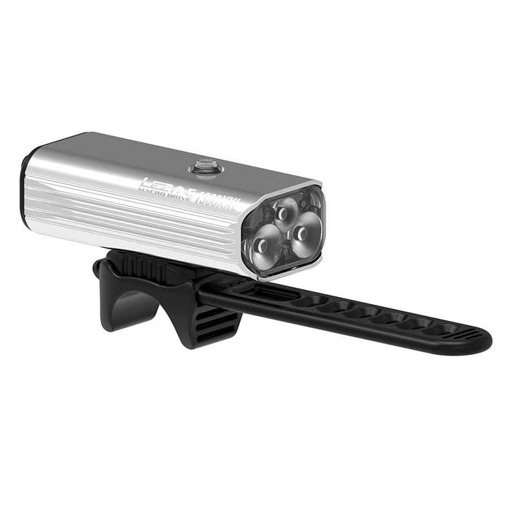 Silver Lezyne Macro Drive 1300XXL Front Bicycle Light