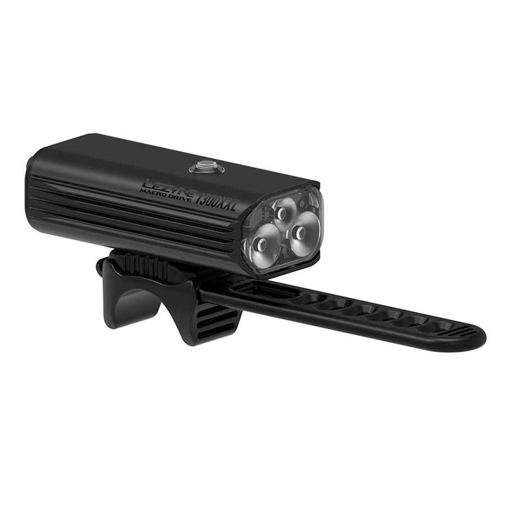 Black Lezyne Macro Drive 1300XXL Front Bicycle Light