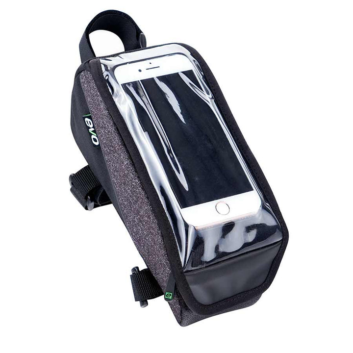 Black Evo Top Tube Phone Bicycle Bag