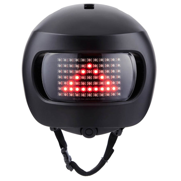 Black Lumos Matrix MIPS Bicycle Helmet with Customizable rear LED Pannel 